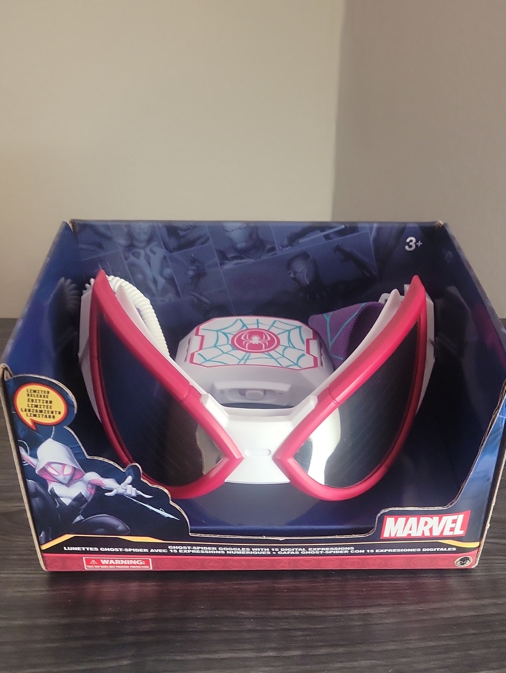 Marvel Ghost Spider- Goggles in Pink, White & Purple Accents